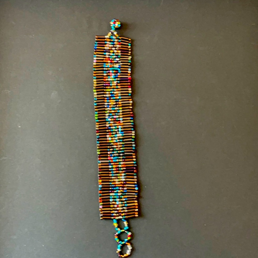 Beaded hand made bracelet from France.
